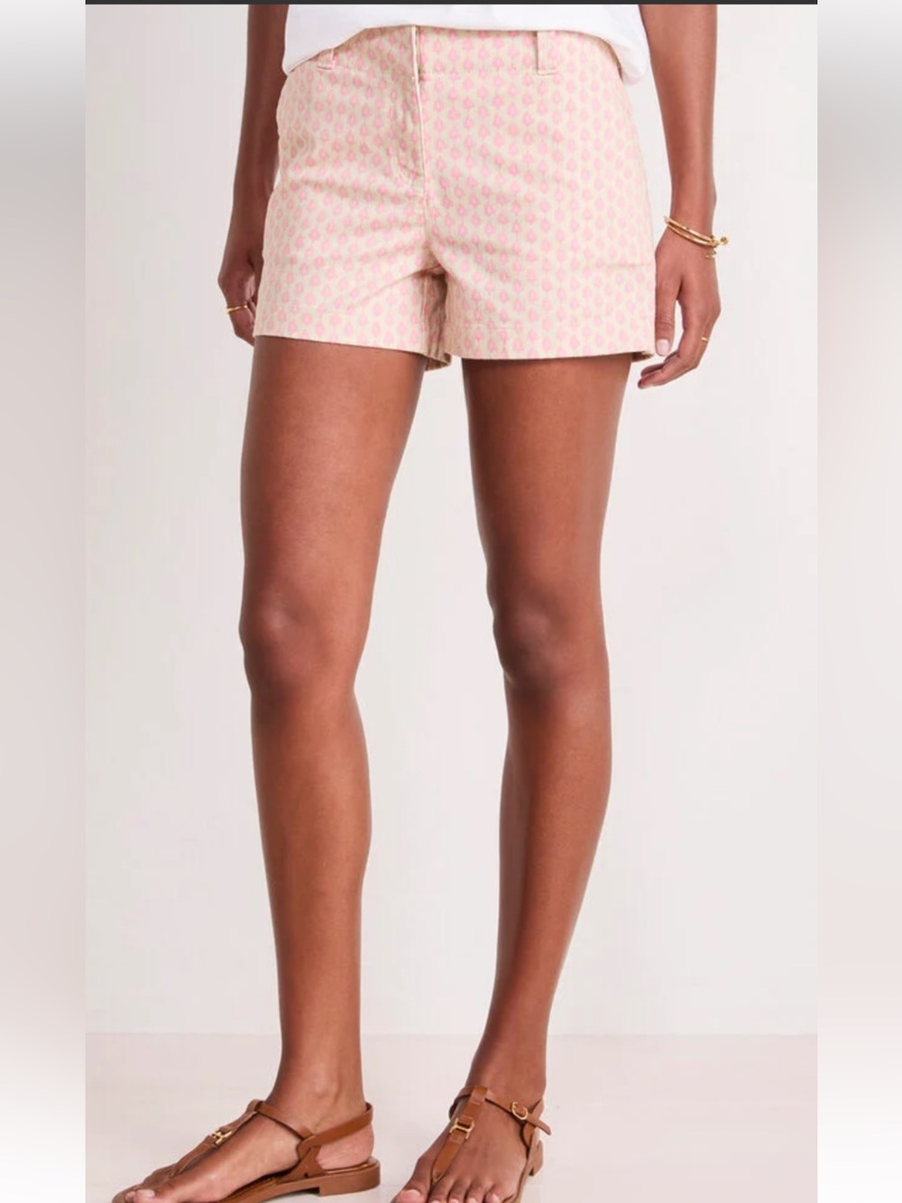 Vineyard Vines Pink Patterned Cotton Bermuda Shorts